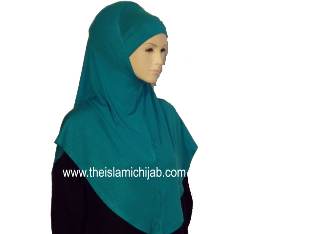 Teal Long 2 Piece Amira  Hijab 12